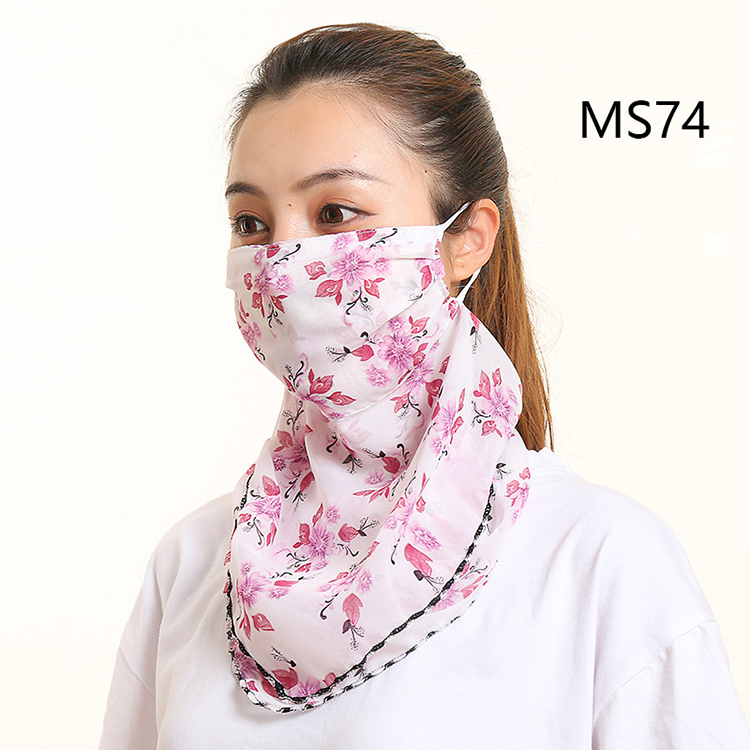 Floral print dustproof chiffon scarf wholesale