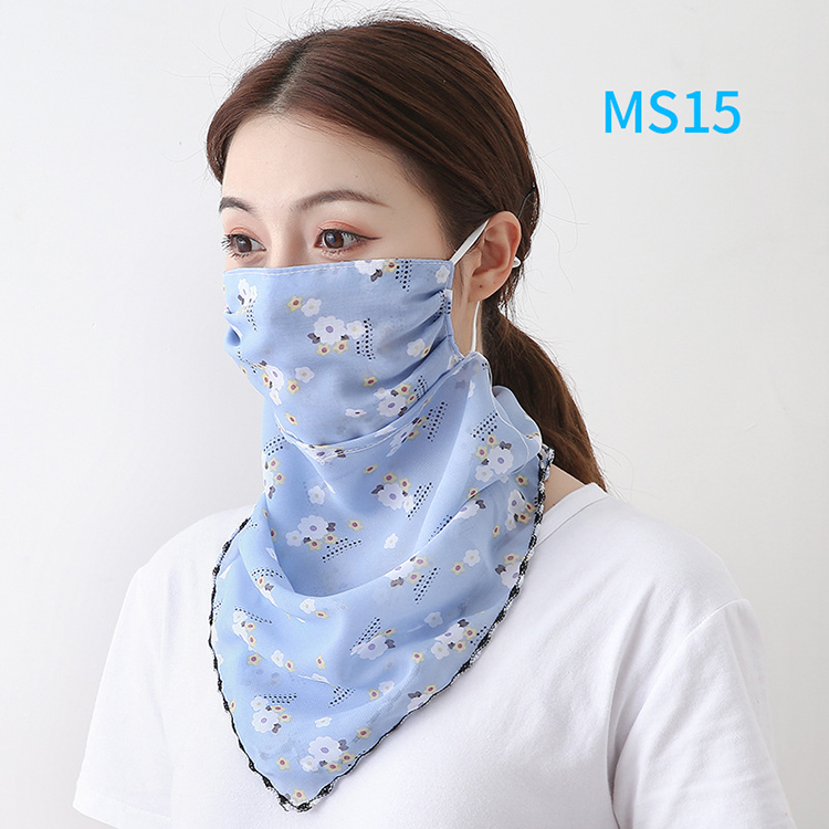 Floral print dustproof chiffon scarf wholesale