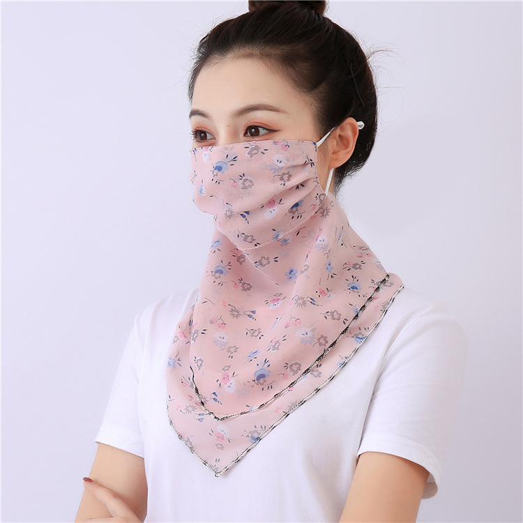 Floral print dustproof chiffon scarf wholesale