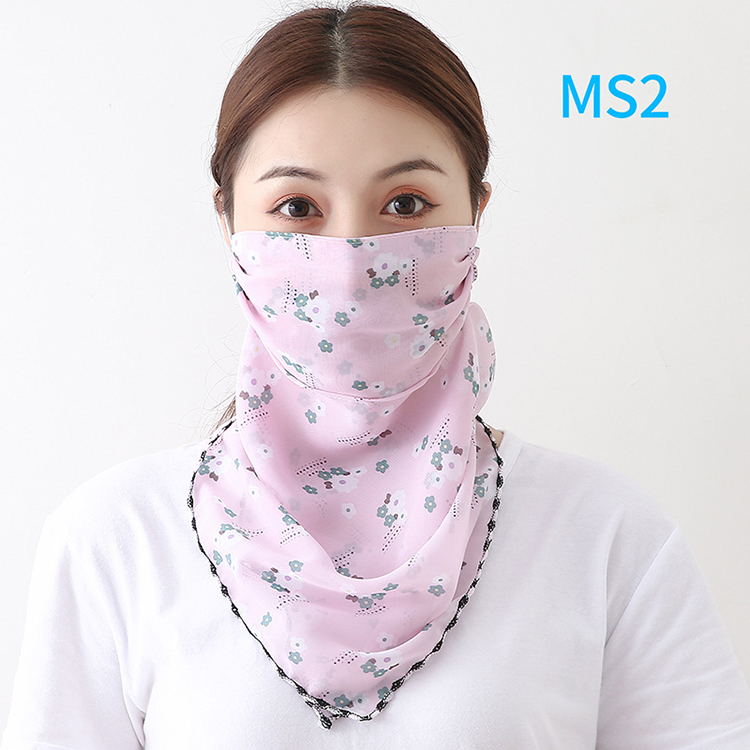Floral print dustproof chiffon scarf wholesale
