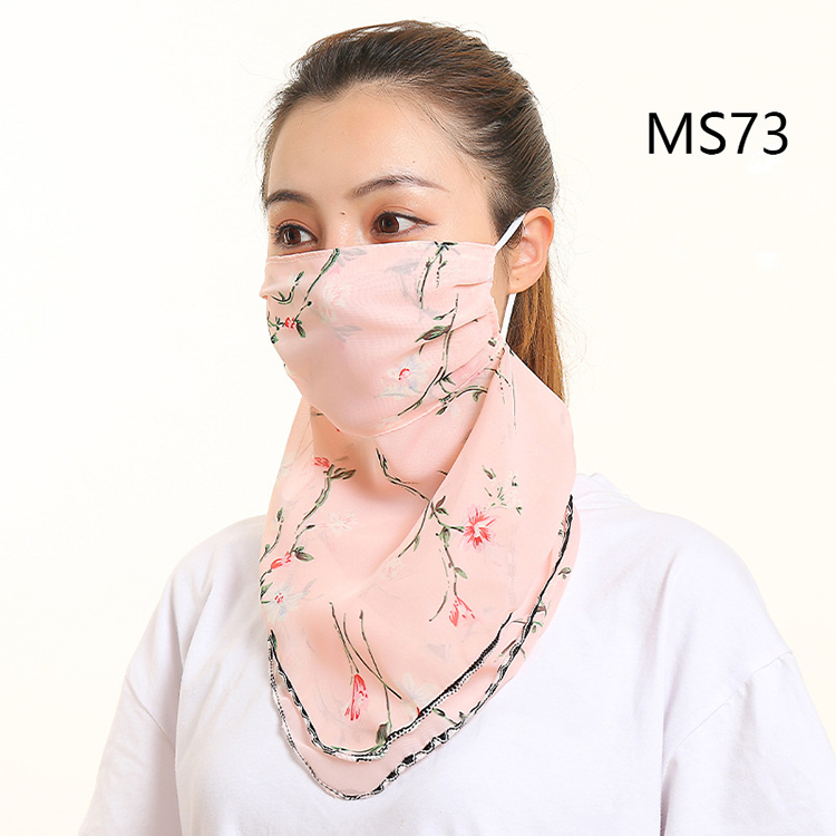 Floral print dustproof chiffon scarf wholesale