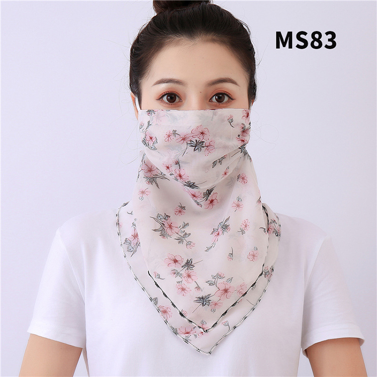 Floral print dustproof chiffon scarf wholesale