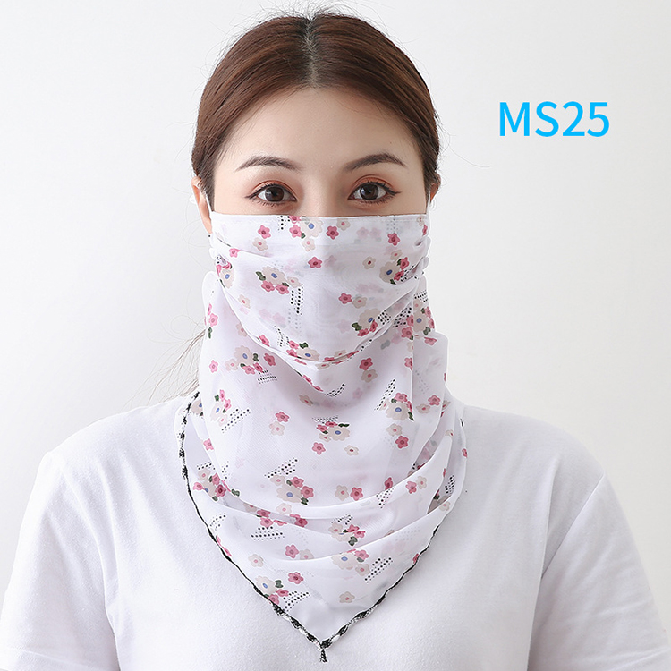 Floral print dustproof chiffon scarf wholesale
