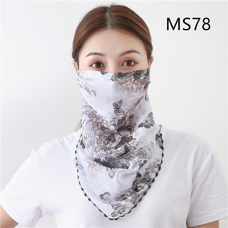 Floral print dustproof chiffon scarf wholesale