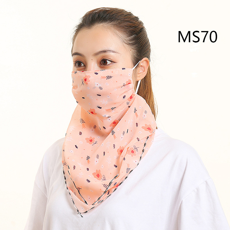 Floral print dustproof chiffon scarf wholesale