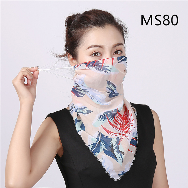 Floral print dustproof chiffon scarf wholesale