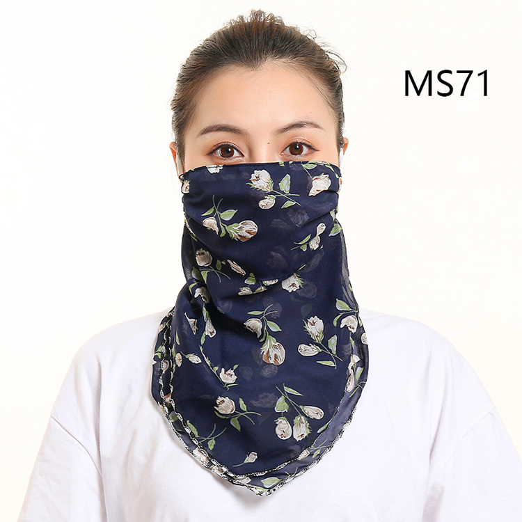 Floral print dustproof chiffon scarf wholesale