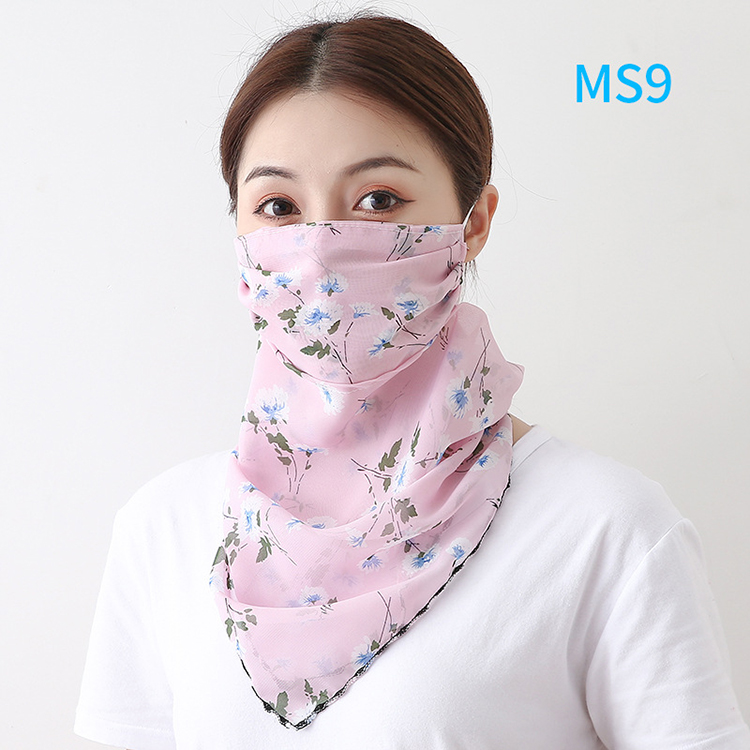 Floral print dustproof chiffon scarf wholesale