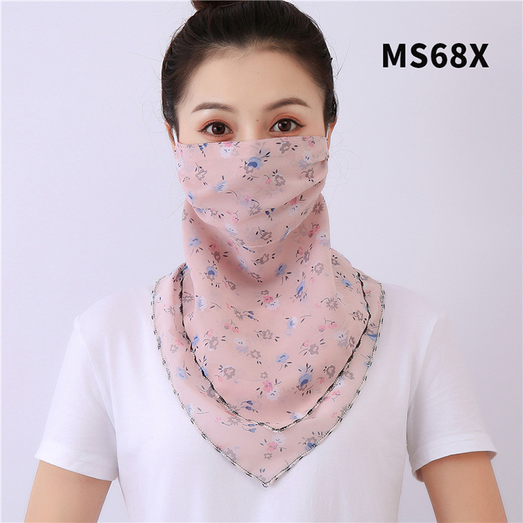 Floral print dustproof chiffon scarf wholesale