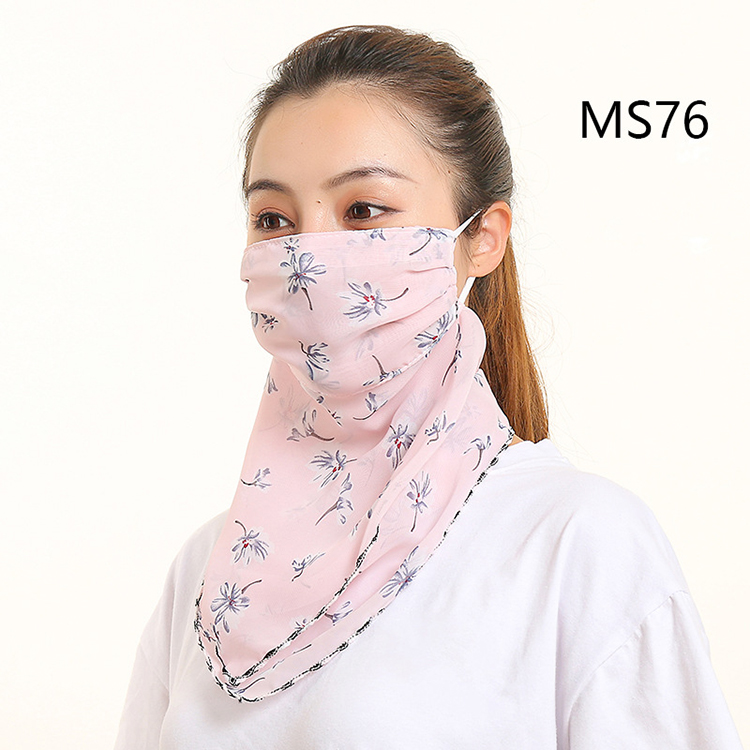 Floral print dustproof chiffon scarf wholesale