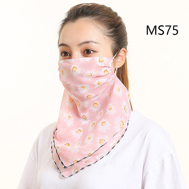 Floral print dustproof chiffon scarf wholesale