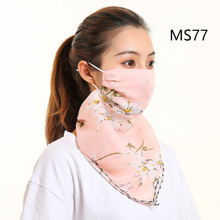 Floral print dustproof chiffon scarf wholesale