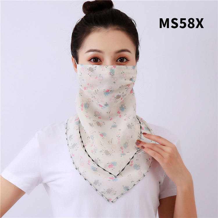 Floral print dustproof chiffon scarf wholesale