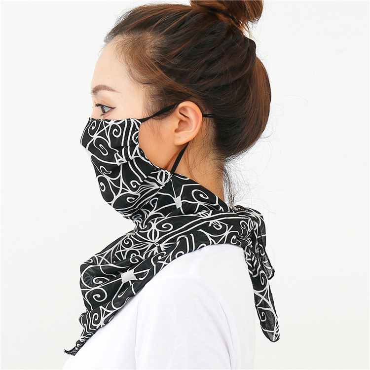 Wholesale printed windproof chiffon veil scarf