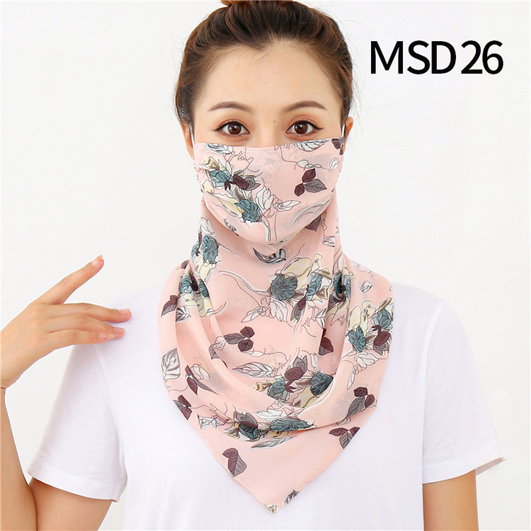 Wholesale printed windproof chiffon veil scarf