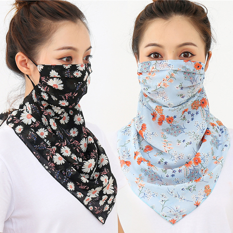 Wholesale printed windproof chiffon veil scarf