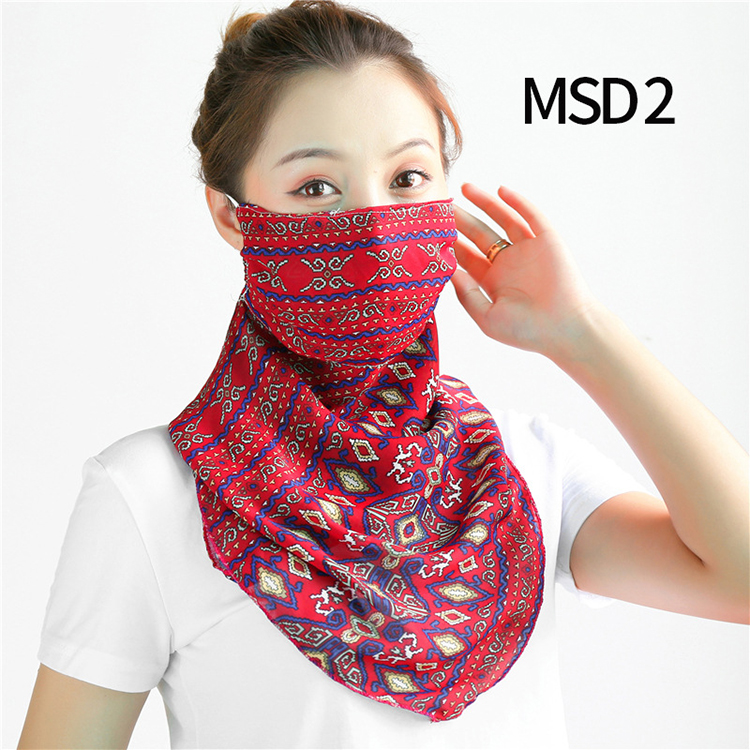 Wholesale printed windproof chiffon veil scarf
