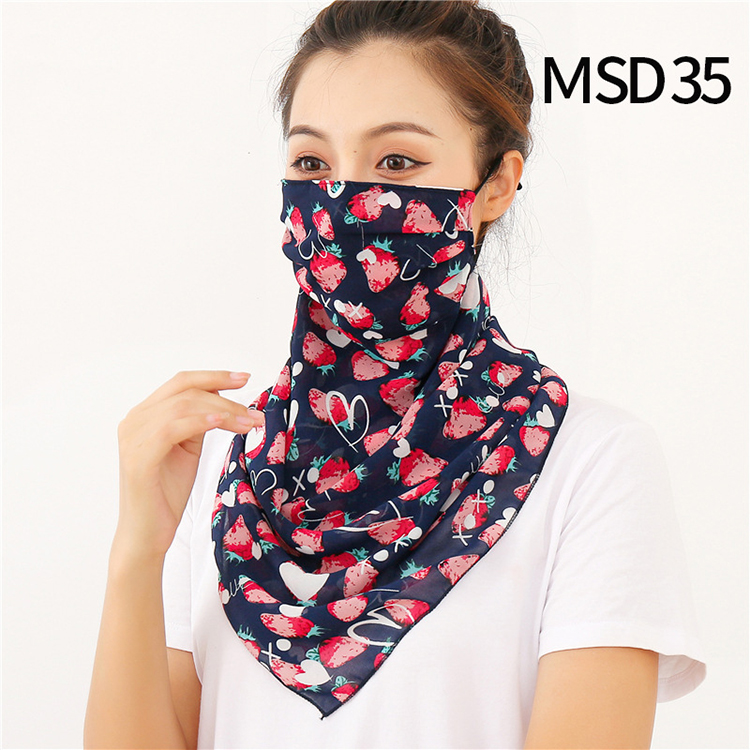 Wholesale printed windproof chiffon veil scarf