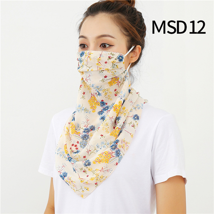 Wholesale printed windproof chiffon veil scarf