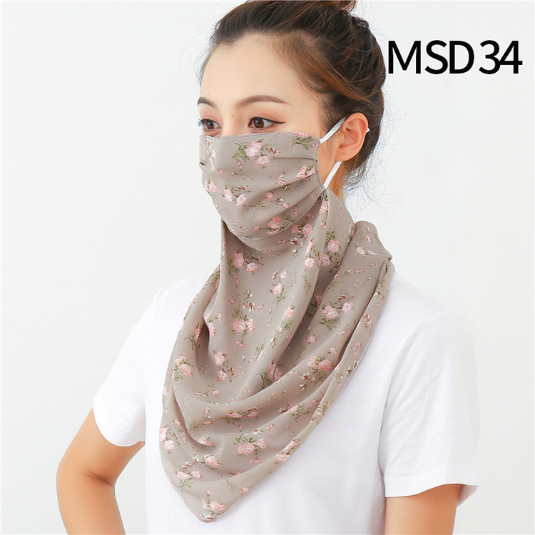 Wholesale printed windproof chiffon veil scarf