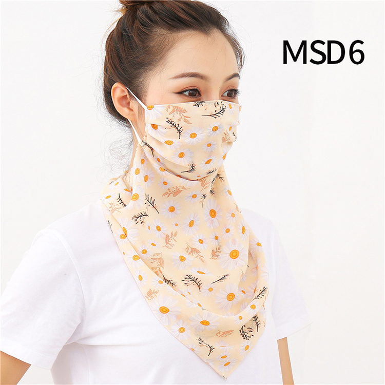 Wholesale printed windproof chiffon veil scarf