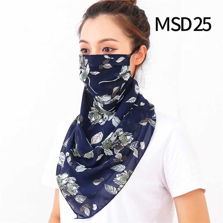 Wholesale printed windproof chiffon veil scarf