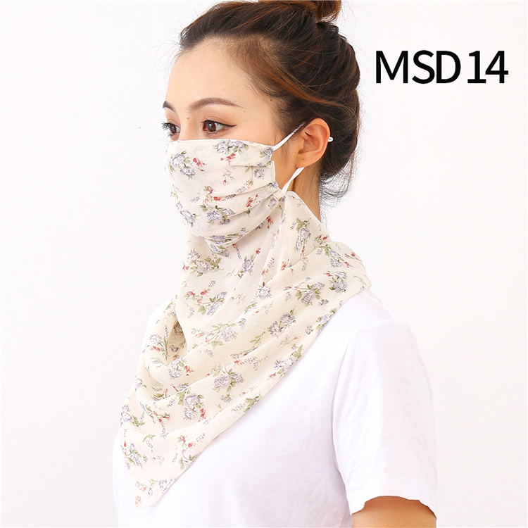 Wholesale printed windproof chiffon veil scarf