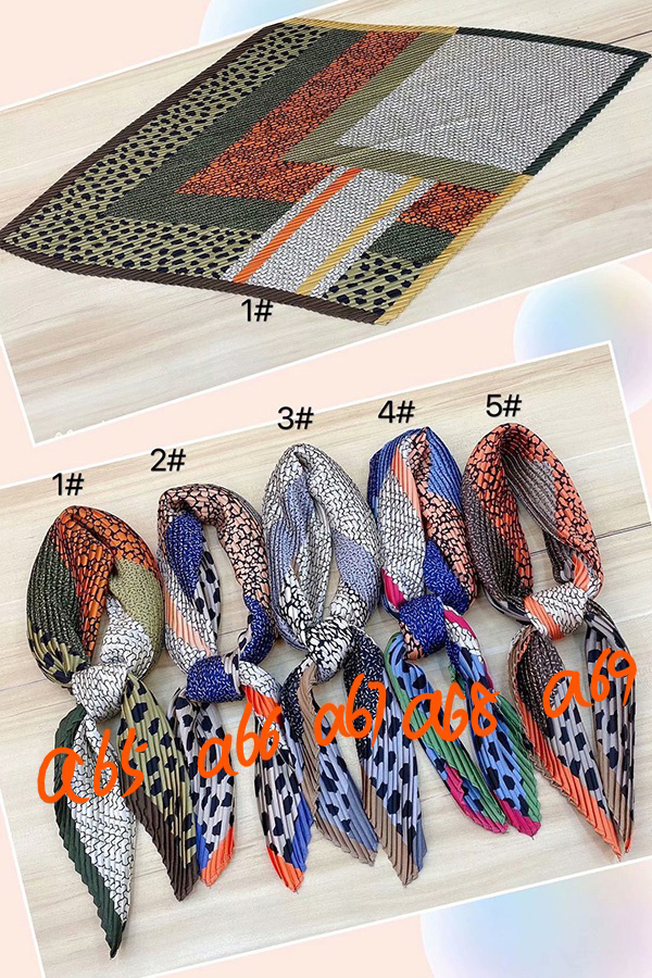 Wholesale pleated office silk scarf uk