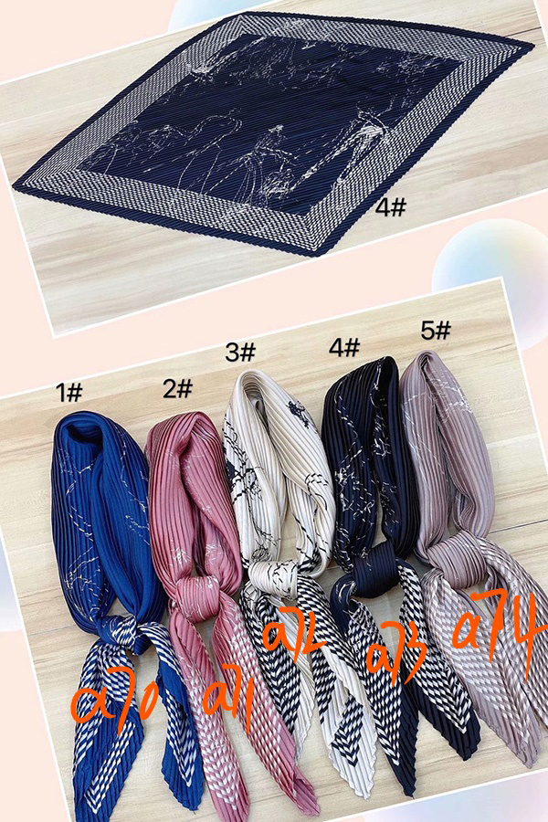 Wholesale pleated office silk scarf uk
