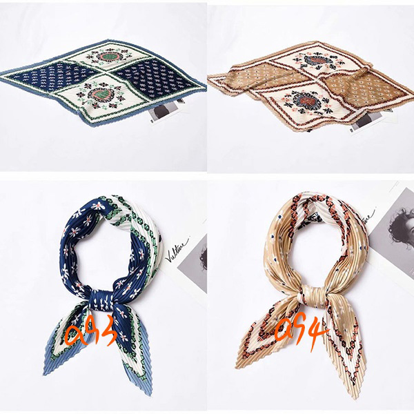 Wholesale pleated office silk scarf uk