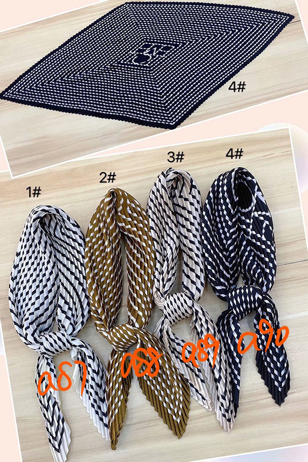 Wholesale pleated office silk scarf uk