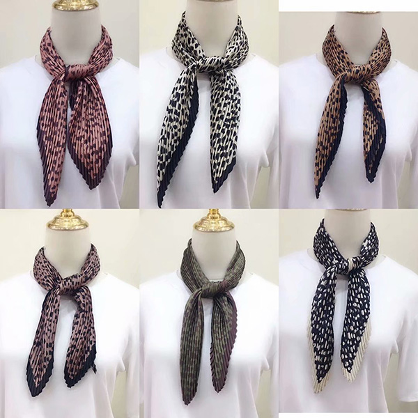 China pleated women's silk scarf gifts