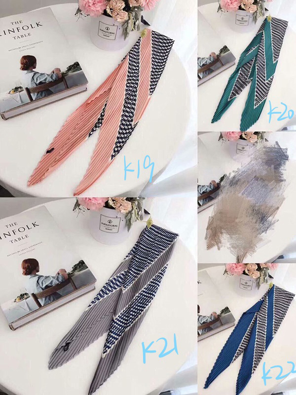 Italian pleated women silk scarf gifts