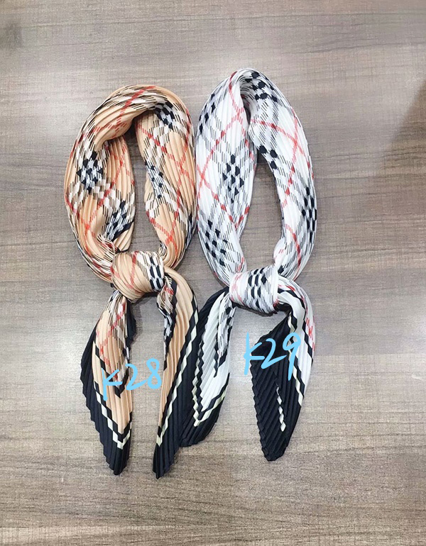Italian pleated women silk scarf gifts