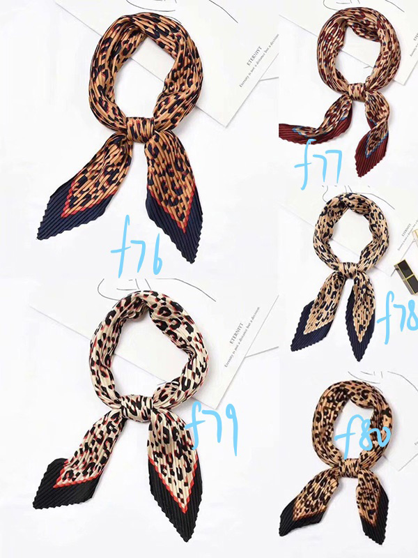 Wholesale pleated fashion women silk scarf
