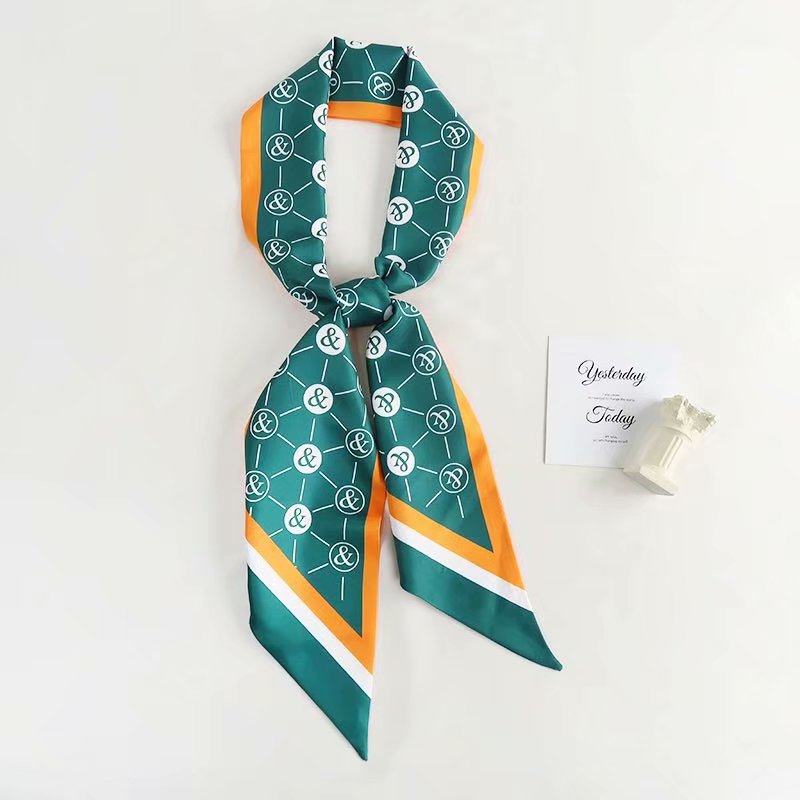 Satin Head Hair Handbag Handle Highlights Scarf Tie Bundle