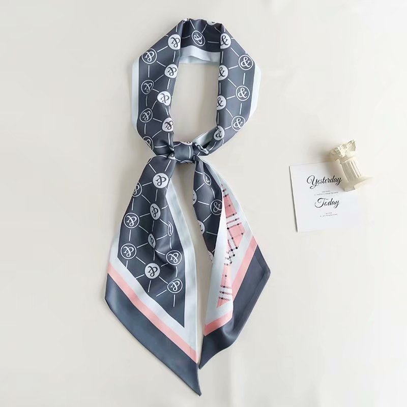 Satin Head Hair Handbag Handle Highlights Scarf Tie Bundle