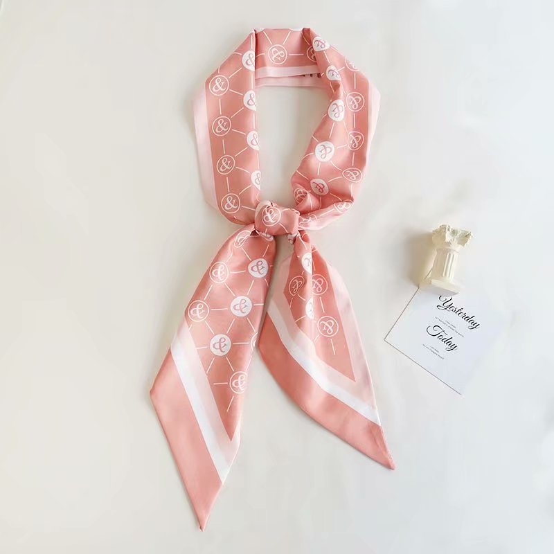 Satin Head Hair Handbag Handle Highlights Scarf Tie Bundle