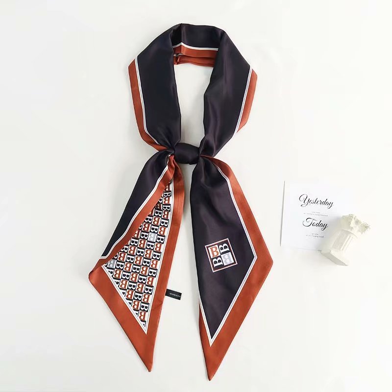 Woman Head Hair silk Tie Scarf
