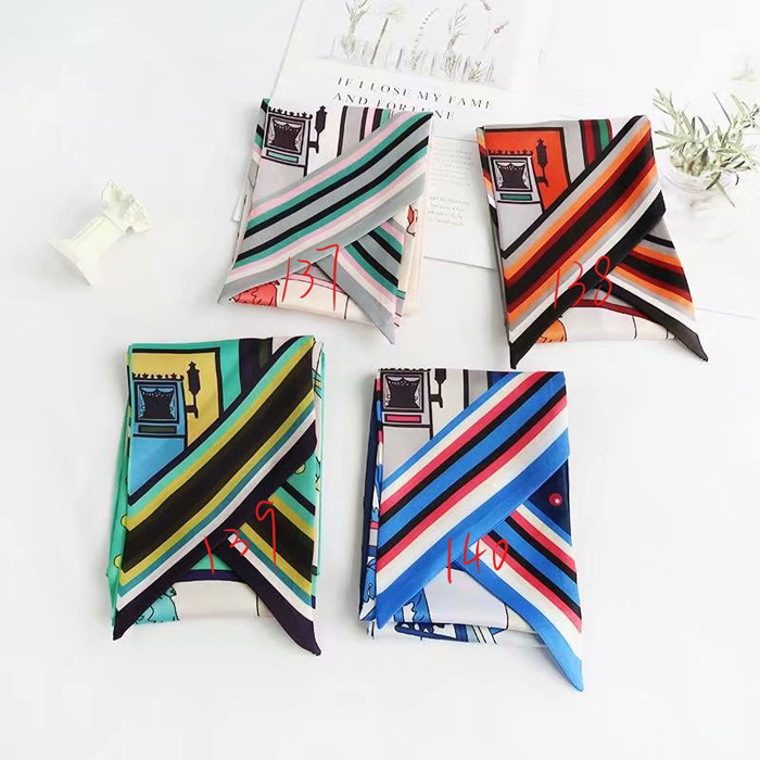 China Silk Satin Headband Hair Tie Scarf for Women