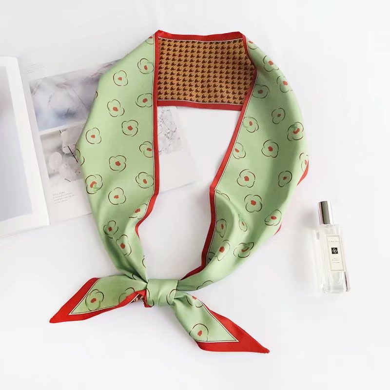 China Silk Satin Headband Hair Tie Scarf for Women