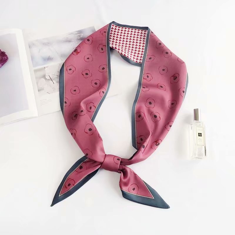 China Silk Satin Headband Hair Tie Scarf for Women
