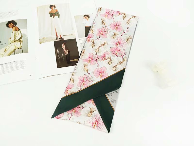 Wholesale Silk Satin womaen Headband Hair Tie Scarf