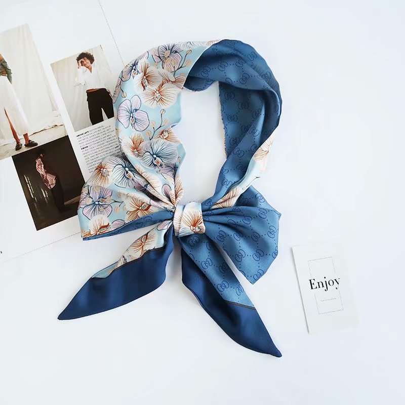 Wholesale Silk Satin womaen Headband Hair Tie Scarf