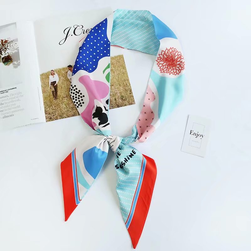 Wholesale Silk women Headband neckTie Scarf
