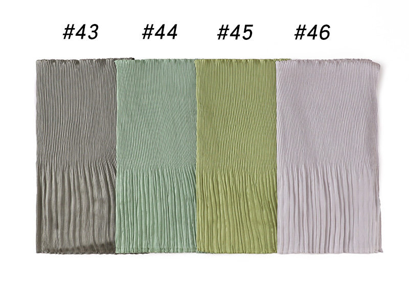 Wholesale Hend scarves women crumpled pearl chiffon scarf manufacturer online sale
