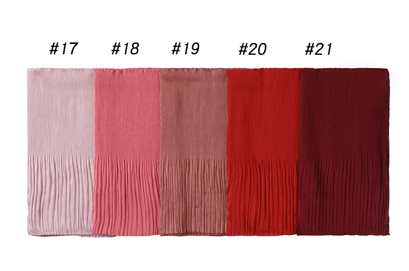 Wholesale Hend scarves women crumpled pearl chiffon scarf manufacturer online sale