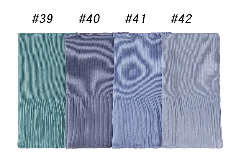 Wholesale Hend scarves women crumpled pearl chiffon scarf manufacturer online sale