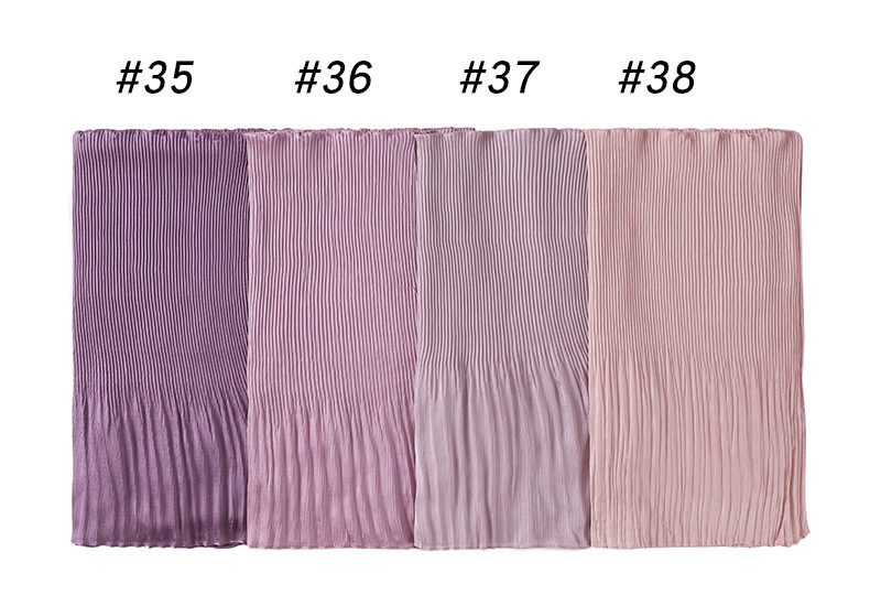 Wholesale Hend scarves women crumpled pearl chiffon scarf manufacturer online sale
