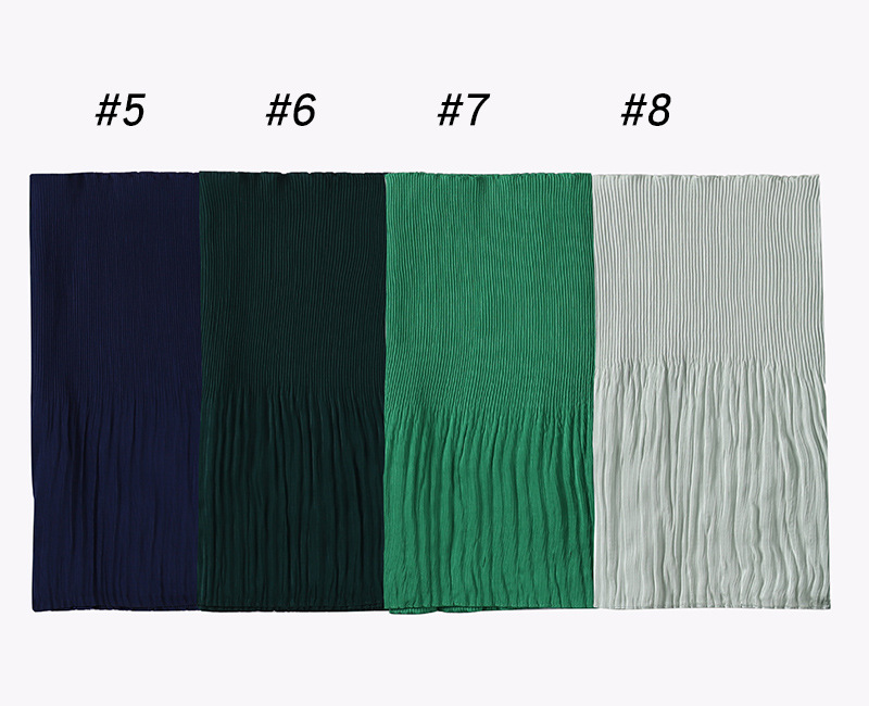 Wholesale Hend scarves women crumpled pearl chiffon scarf manufacturer online sale